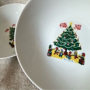 1960s Berggren Traynor God Jul cereal bowls